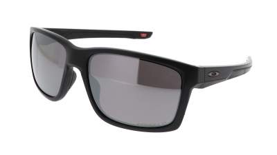 Sonnenbrille Oakley Mainlink xl Schwarz Matt Prizm OO9264 45 61-17 Breit Polarisierte Gläser Verspiegelte Gläser auf Lager