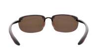 Maui Jim Ho'okipa Asian fit Schwarz Maui pure H407N-10 64-17 Breit Polarisierte Gläser Verspiegelte Gläser