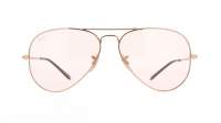 Ray-Ban RB3689 001/T5 55-14 Gold Solid Evolve Schmal Selbsttönende Gläser