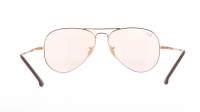 Ray-Ban RB3689 001/T5 55-14 Gold Solid Evolve Schmal Selbsttönende Gläser