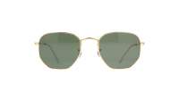 Ray-Ban Hexagonal Gold RB3548 9196/31 54-21 Large