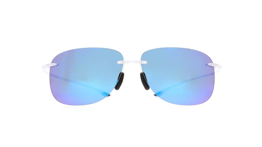 Sunglasses Maui Jim Hikina Clear Matte Maui pure B445-05CM 62-14 Medium Polarized Mirror in stock