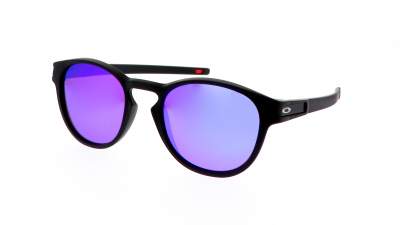 Sonnenbrille Oakley Latch Schwarz Matt Prizm OO9265 55 53-21 Mittel Verspiegelte Gläser auf Lager