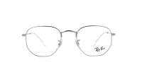 Ray-Ban Hexagonal RX6448 RB6448 2501 54-21 Argent Large