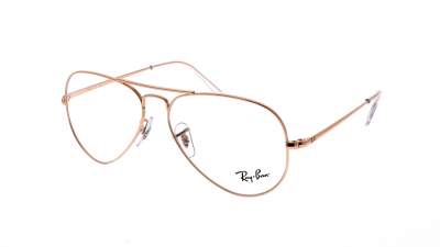 Brille Ray-Ban Aviator optics Rosa RX6489 RB6489 3094 55-14 Mittel auf Lager