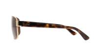 Ray-Ban RB3663 001/57 60-17 Gold Breit Polarisierte Gläser