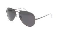 Ray-Ban Aviator Metal ii Grau RB3689 004/48 62-14 Breit Polarisierte Gläser