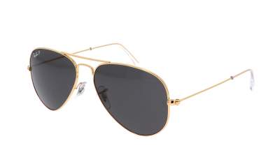 Sonnenbrille Ray-Ban Aviator Large Gold RB3025 9196/48 55-14 Schmal Polarisierte Gläser auf Lager