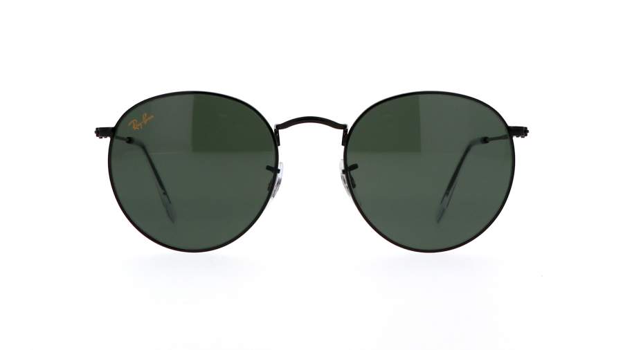 Lunettes de soleil Ray-Ban Round Metal Noir G-15 RB3447 9199/31 53-21 Large en stock