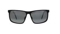 Maui Jim Wana Schwarz Matt Neutral Grey 846-2M 61-16 Breit Polarisierte Gläser Gradient Gläser Verspiegelte Gläser