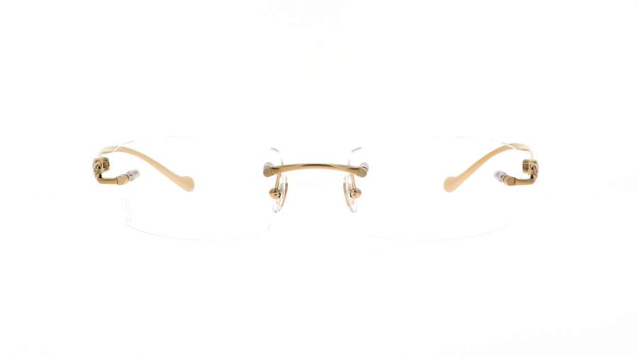 Lunettes de vue Cartier CT0061O 002 53-18 Or Medium en stock