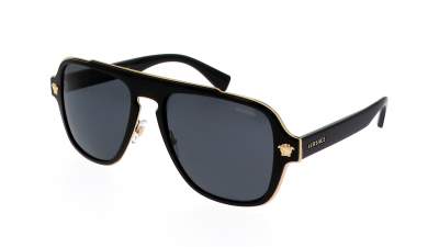 Lunettes de soleil Versace VE2199 1002/81 56-18 Noir Large Polarisés en stock