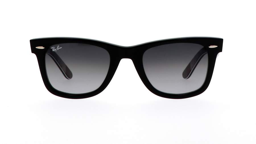 Lunettes de soleil Ray-Ban Original Wayfarer Noir RB2140 1318/3A 50-22 Medium Dégradés en stock