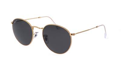 Lunettes de soleil Ray-Ban Round Metal Or RB3447 9196/48 50-21 Medium Polarisés en stock