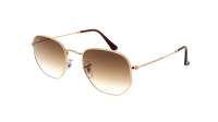 Ray-Ban Hexagonal Gold RB3548 001/51 51-21 Medium Gradient