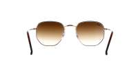 Ray-Ban Hexagonal Gold RB3548 001/51 51-21 Medium Gradient