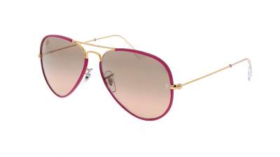 Sonnenbrille Ray-Ban Aviator Full Color Lila Matt RB3025JM 9196/3E 58-14 Mittel Gradient Gläser auf Lager