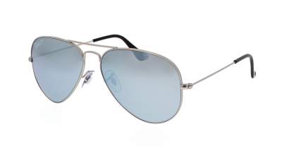 Sonnenbrille Ray-Ban Aviator Large Metal Silber RB3025 019/W3 58-14 Mittel Polarisierte Gläser auf Lager