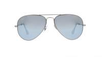 Ray-Ban P Aviator Large Metal Argent RB3025 019/W3 58-14 Medium Polarisés Miroirs