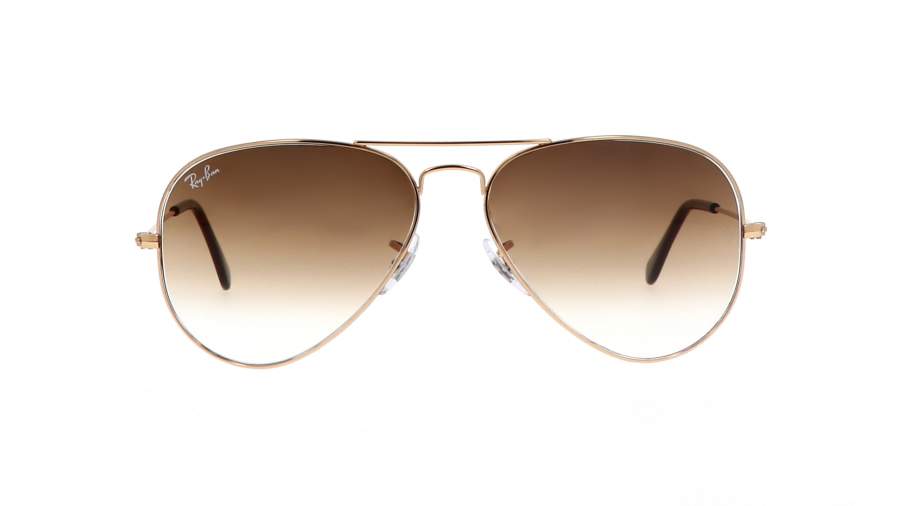 Lunettes de soleil Ray-Ban Aviator Large Metal Or RB3025 001/51 58-14 Medium Dégradés en stock