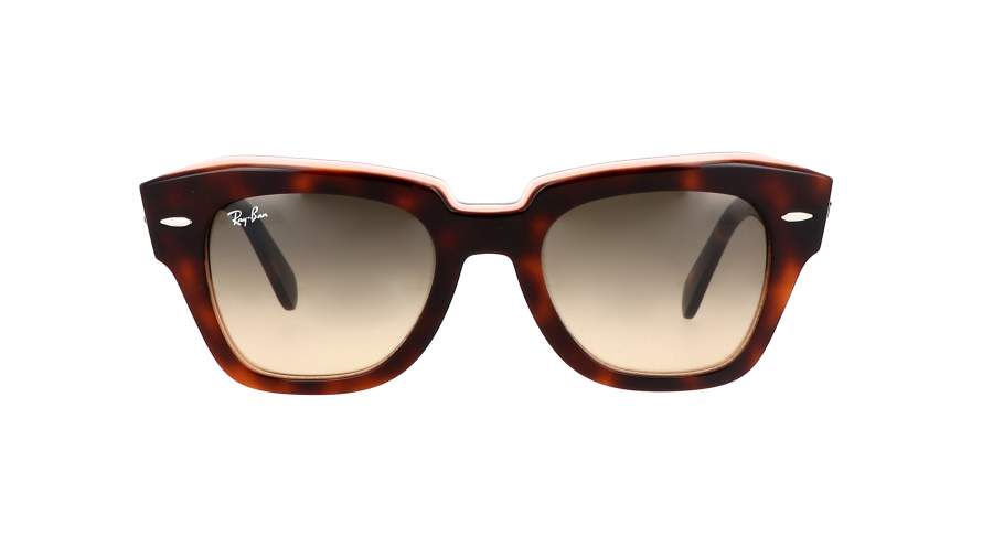 Sunglasses Ray-Ban State street Havane Tortoise G-15 RB2186 1324/BG 52-20 Large Gradient in stock