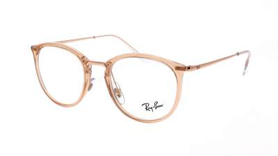 Brille Ray-Ban RX7140 RB7140 8124 49-20 Transparent light brown Braun Schmal auf Lager