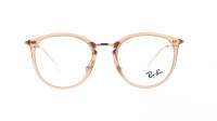 Ray-Ban RX7140 RB7140 8124 49-20 Transparent light brown Braun Schmal