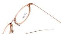 Ray-Ban RX7140 RB7140 8124 49-20 Transparent light brown Braun Schmal