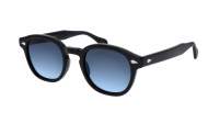 Moscot Lemtosh Black denim blue lenses 49-24 Large