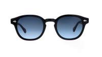 Moscot Lemtosh Black denim blue lenses 49-24 Large