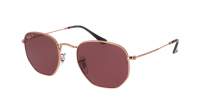 Ray-Ban Hexagonal Rose Gold Gold RB3548N 9202/AF 51-21 Medium Polarized