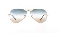 Ray-Ban Aviator Arista Metal II Gold RB3689 001/GD 58-14 Medium Gradient