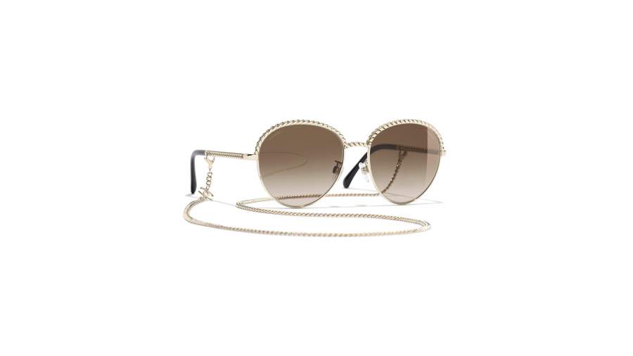 Sunglasses Chanel Chaîne Gold CH4242 C395/S5 55-17 Medium Gradient in stock