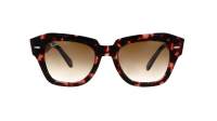 Ray-Ban State street Pink Havana Tortoise RB2186 1334/51 52-20 Large Gradient