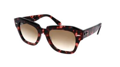 Sonnenbrille Ray-Ban State street Pink Havana Tortoise RB2186 1334/51 49-20 Mittel Gradient Gläser auf Lager