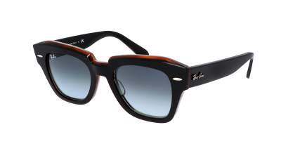 Lunettes de soleil Ray-Ban State street Noir RB2186 1322/41 52-20 Large Dégradés en stock