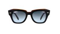 Ray-Ban State street Noir RB2186 1322/41 52-20 Large Dégradés