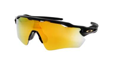 Lunettes de soleil Oakley Radar Polished black Noir Prizm 24K OO9208 C9 Large Polarisés Miroirs en stock