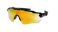 Oakley Radar Polished black Noir Prizm 24K OO9208 C9 Large Polarisés Miroirs