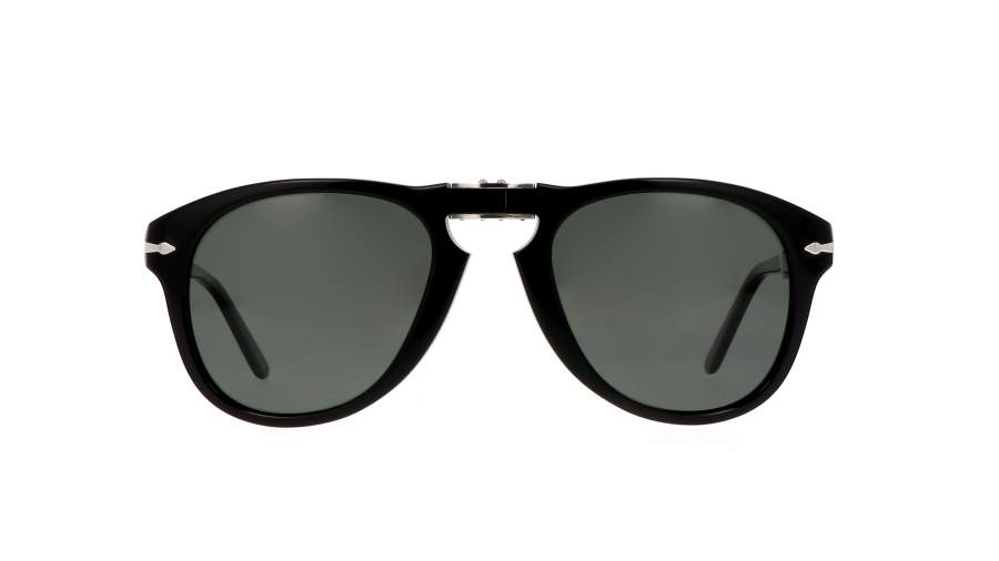 Lunettes de soleil Persol 714 Original Noir PO0714 95/58 54-21 Standard Pliantes Polarisés en stock