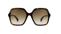 Gucci GG1072S 002 56-19 Havana Écaille Large Dégradés