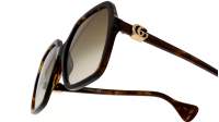 Gucci GG1072S 002 56-19 Havana Écaille Large Dégradés