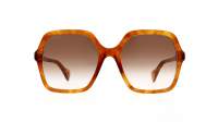 Gucci GG1072S 003 56-19 Havana Tortoise Breit Gradient Gläser