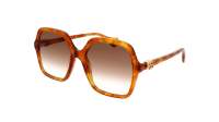 Gucci GG1072S 003 56-19 Havana Écaille Large Dégradés