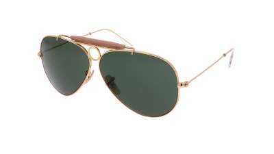 Sunglasses Ray-Ban Shooter Arista Gold G-15 RB3138 W3401 58-09 Medium in stock