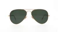 Ray-Ban Aviator Large Metal Gold G15 RB3025 W3400 58-14 Medium