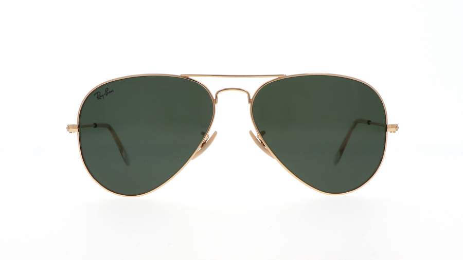 Lunettes de soleil Ray-Ban Aviator Large Metal Or G15 RB3025 W3400 58-14 Medium en stock