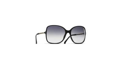 Sonnenbrille CHANEL Chaîne Schwarz CH5210Q N5013C 57-17 Mittel Gradient Gläser auf Lager