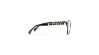 CHANEL CH3429Q C622 52-16 Black and Gold Noir Small