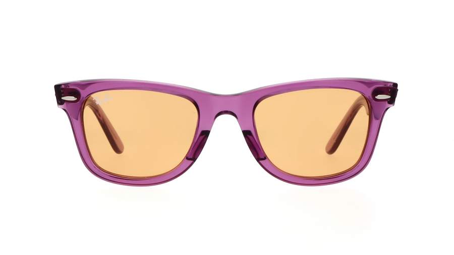 Lunettes de soleil Ray-ban Original wayfarer Colorblock RB2140 6613/13 50-22 Violet en stock